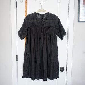 Turnblack Coraline's Quest Cotton Linen Gathered Dress M